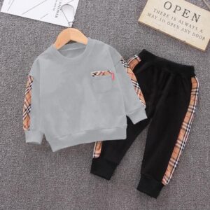 طقم خروج أولادي شتوي ميلتون - ستايل كاروهات (1-6 سنوات)