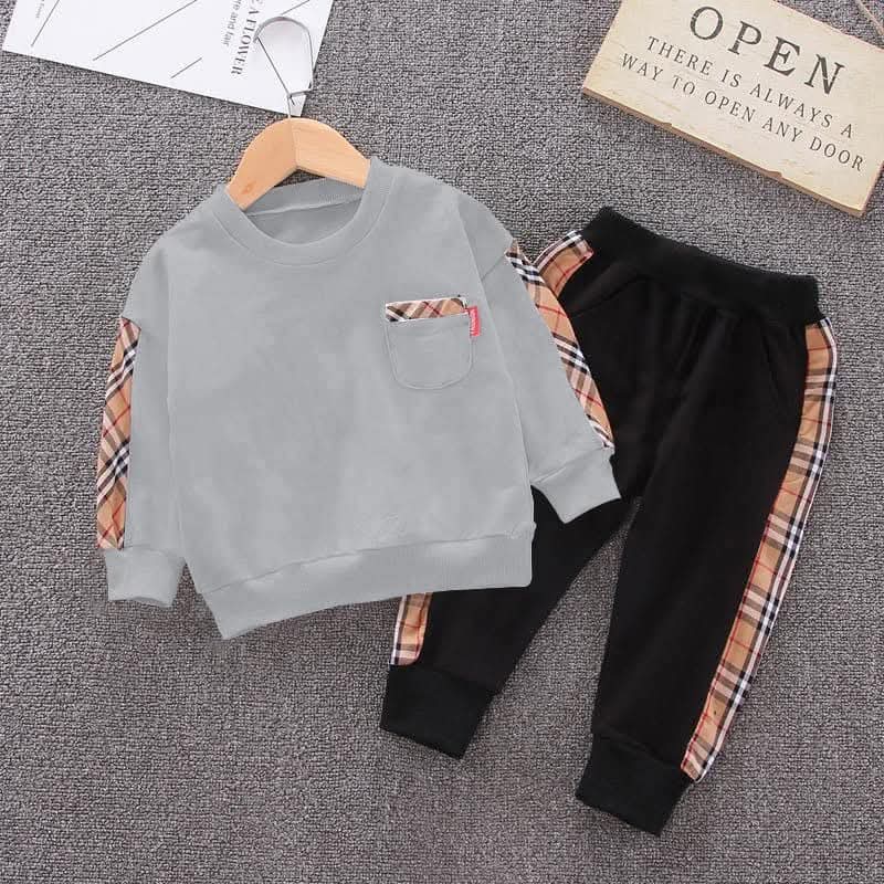 طقم خروج أولادي شتوي ميلتون - ستايل كاروهات (1-6 سنوات)