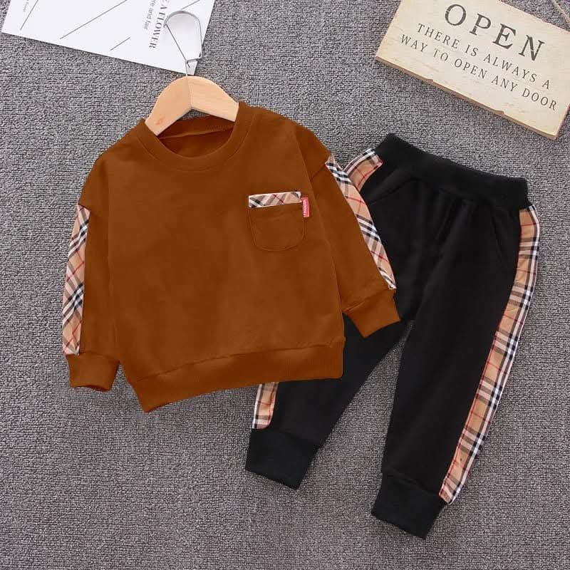 طقم خروج أولادي شتوي ميلتون - ستايل كاروهات (1-6 سنوات) - الصورة 2